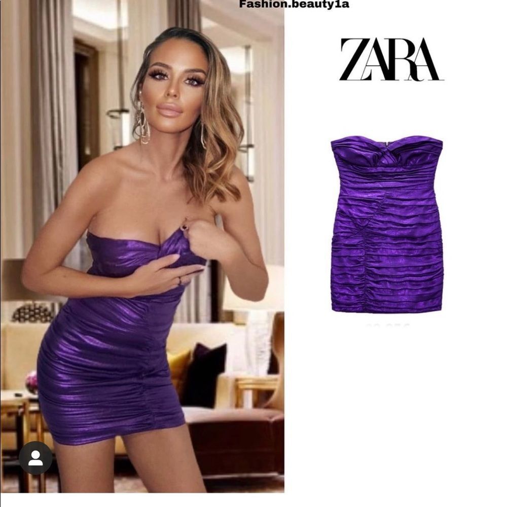 NWT ZARA DRAPED DRESS size Small